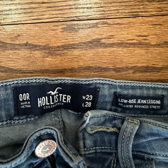 Hollister low rise jean leggings - size 00R W23 L28 - Picture 2 of 2